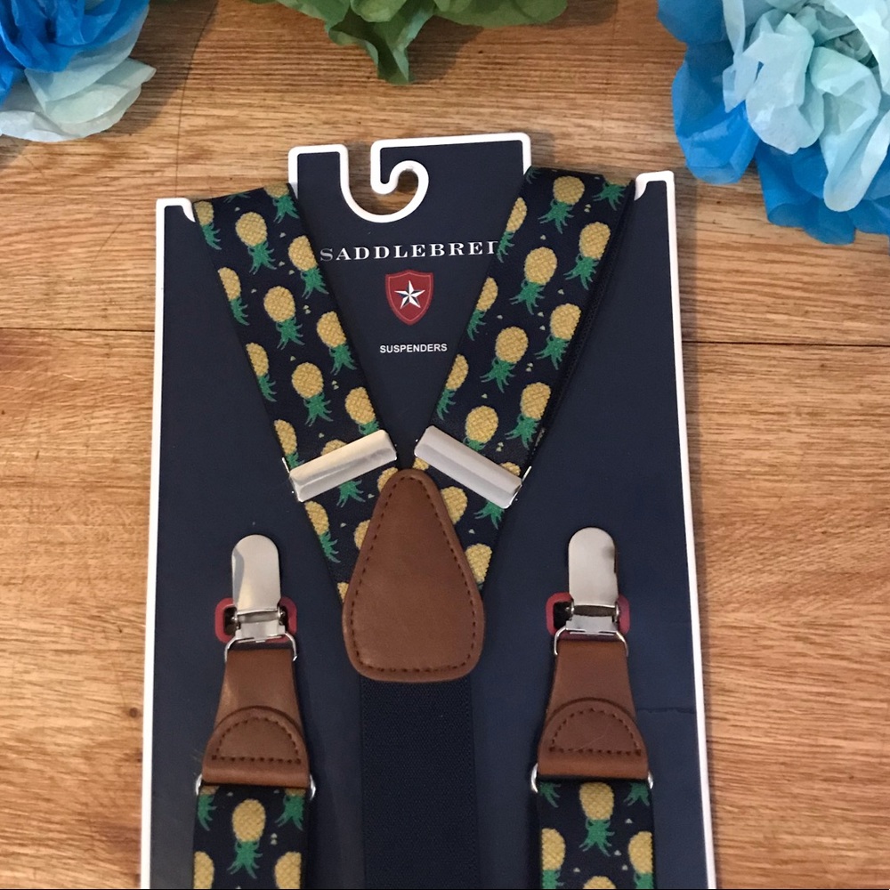 Saddlebred pineapple men’s suspenders